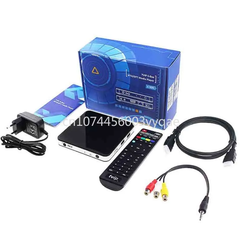Cross-Border Hot Selling Tvip605 Dual System Network Set-Top Box 4K Ultra HD HD Player Dual WiFi