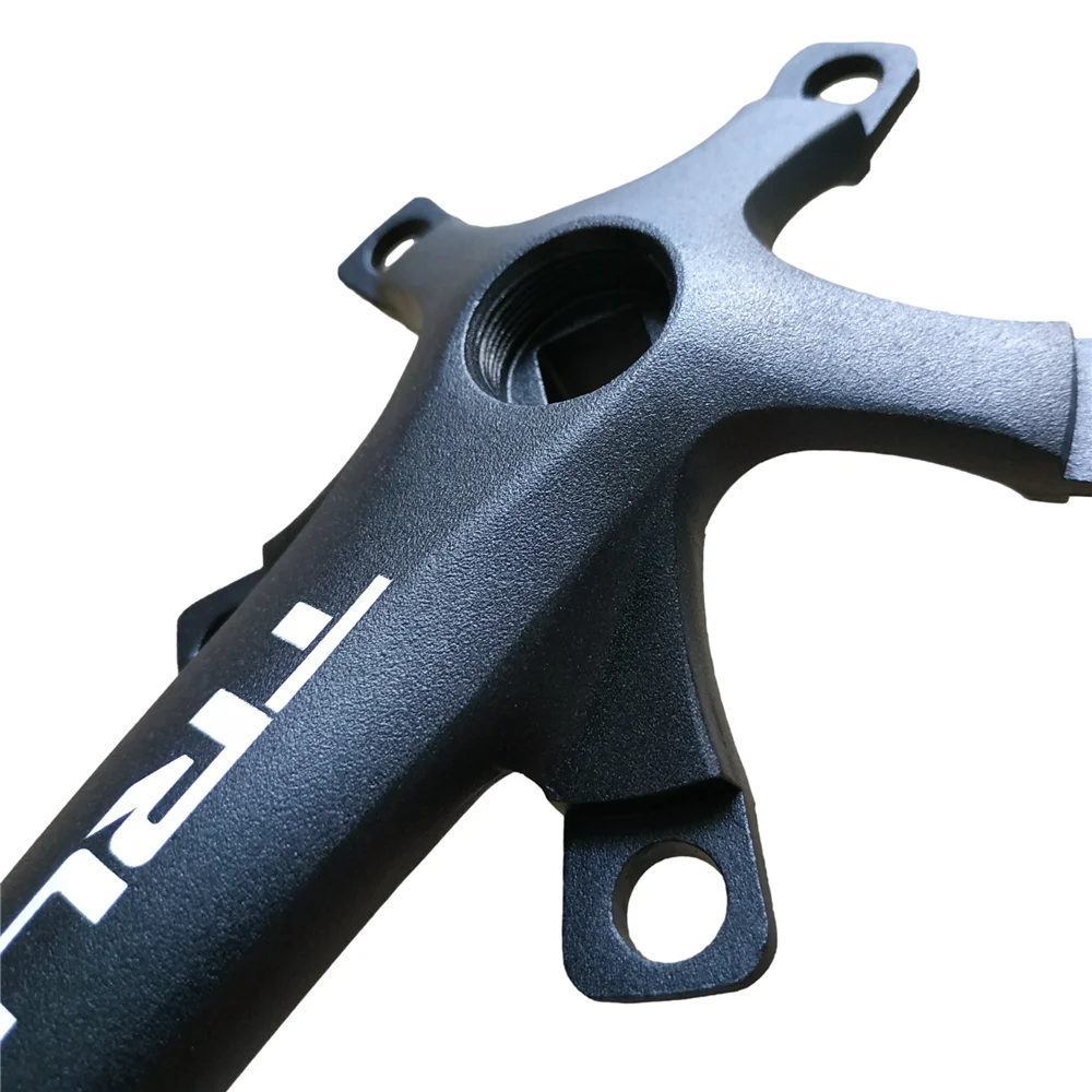 110BCD Aluminum Alloy Square Hole Bicycle Crank, Folding Bike Crankset, BMX Parts, Length 165mm, 170mm