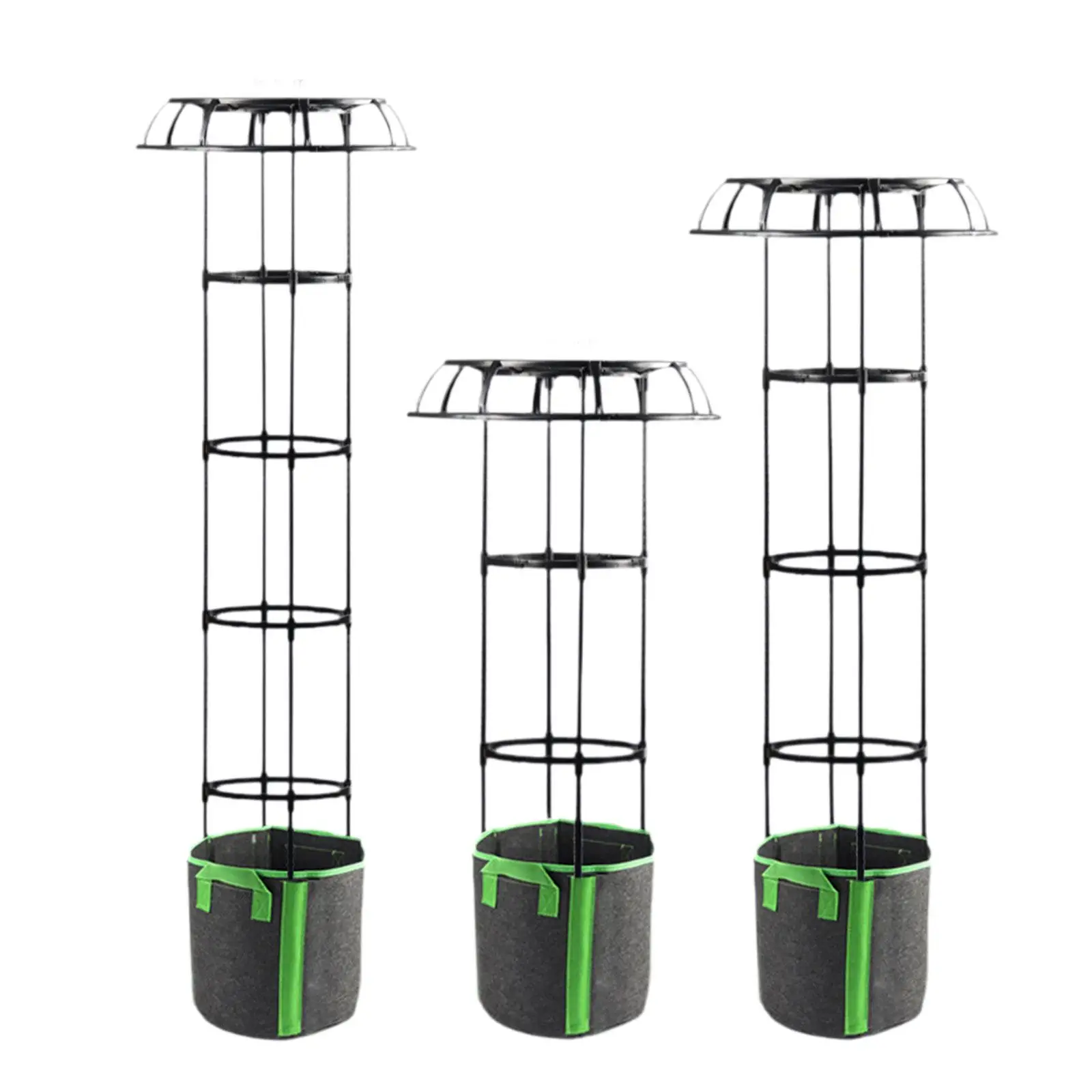 Garden Trellis Black Multifunctional Metal Plant Trellis for Climbing Plants Vines Vegetables Roses Potted Plants Indoor Outdoor