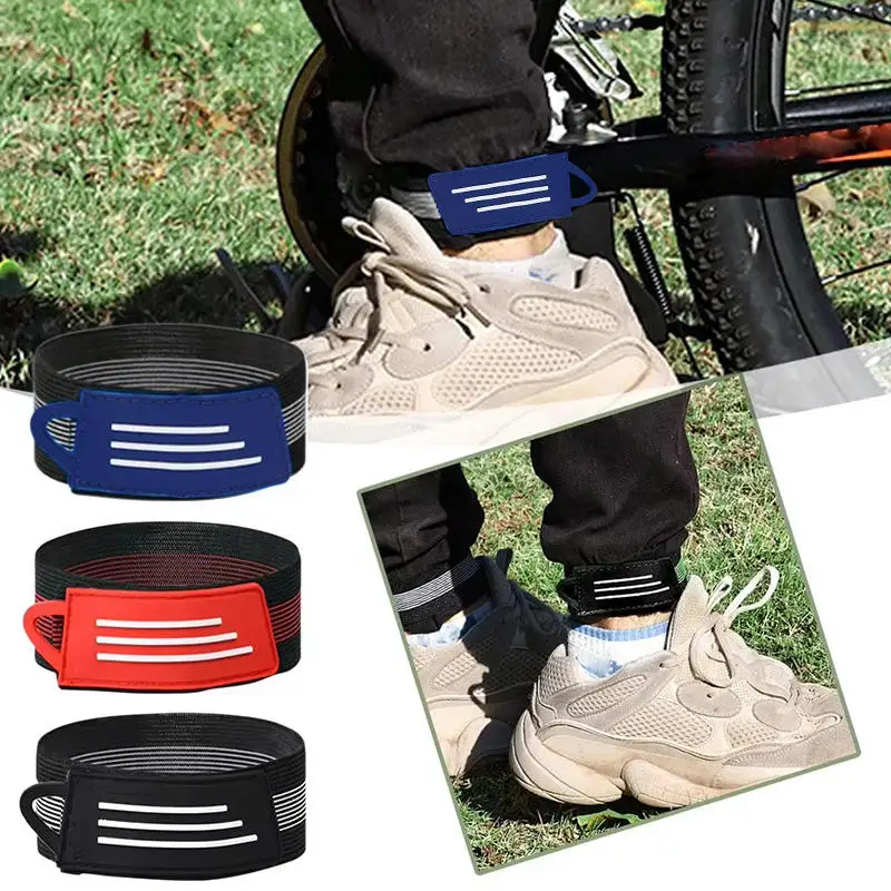 

Pant Leg Straps Walk Cycling Ankle Strap For Biking Cuff Wrist Ankle Bands Running Easy to Fix Cycling gear