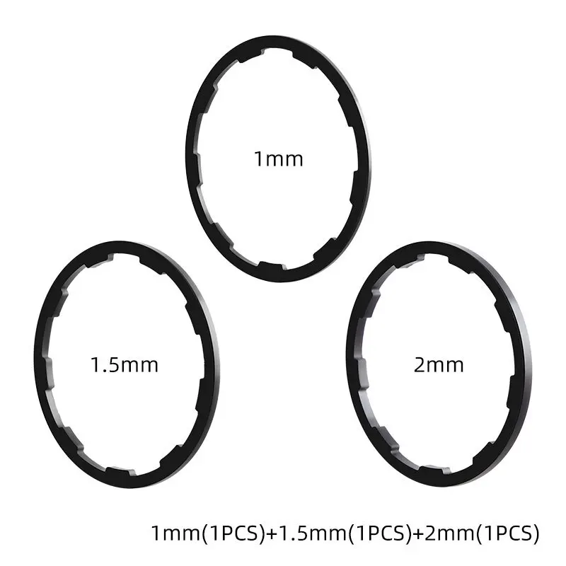 1/1.5/1.85/2/2.18/2.35Mm Fiets Hub Wasmachine Mtb Trapas Spacers Vliegwiel Cassette Pakking Racefiets Freehub Wasmachine