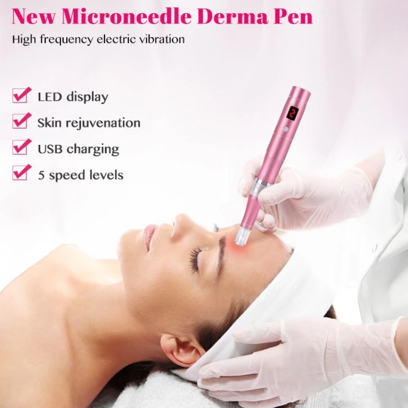 Professional Micro Needling Mesotherapy Dr.imp Pen Wireless Dermapen with 10pcs Pin Auto Micro Needle Derma System Therapy Tools