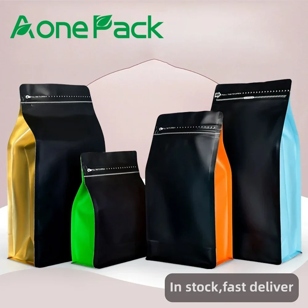 50pcs Large capacity 1.5kg Cat Dog Food Pet Snack Bag T-zipper Aluminum Foil Pouches Three-pound Coffee Bean Bag With Valve