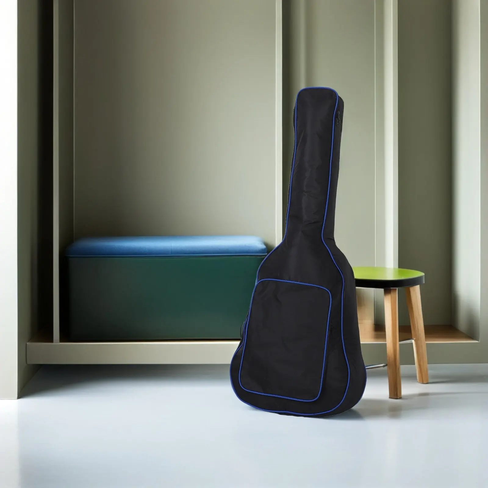 41 Inch Acoustic Guitar Backpack Waterproof Padded Gig Bag with Thick Cushioning Large Front Pocket for Travel Gigs Outdoor