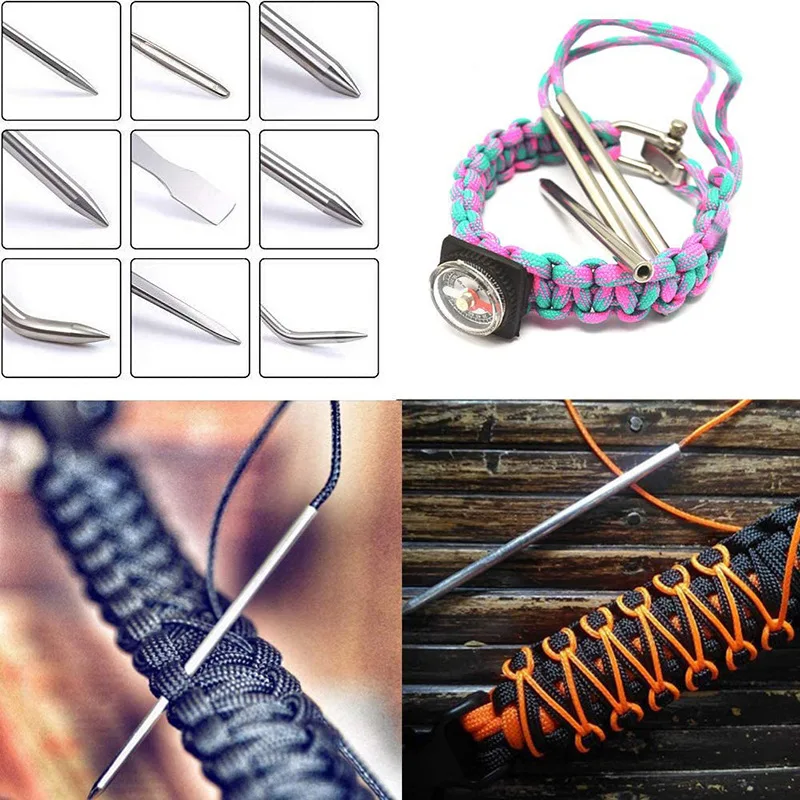 

Paracord Knitting Tool Set, Aluminium Parachute Cord, Needles, Bracelets DIY Weave Tool, Umbrella Rope