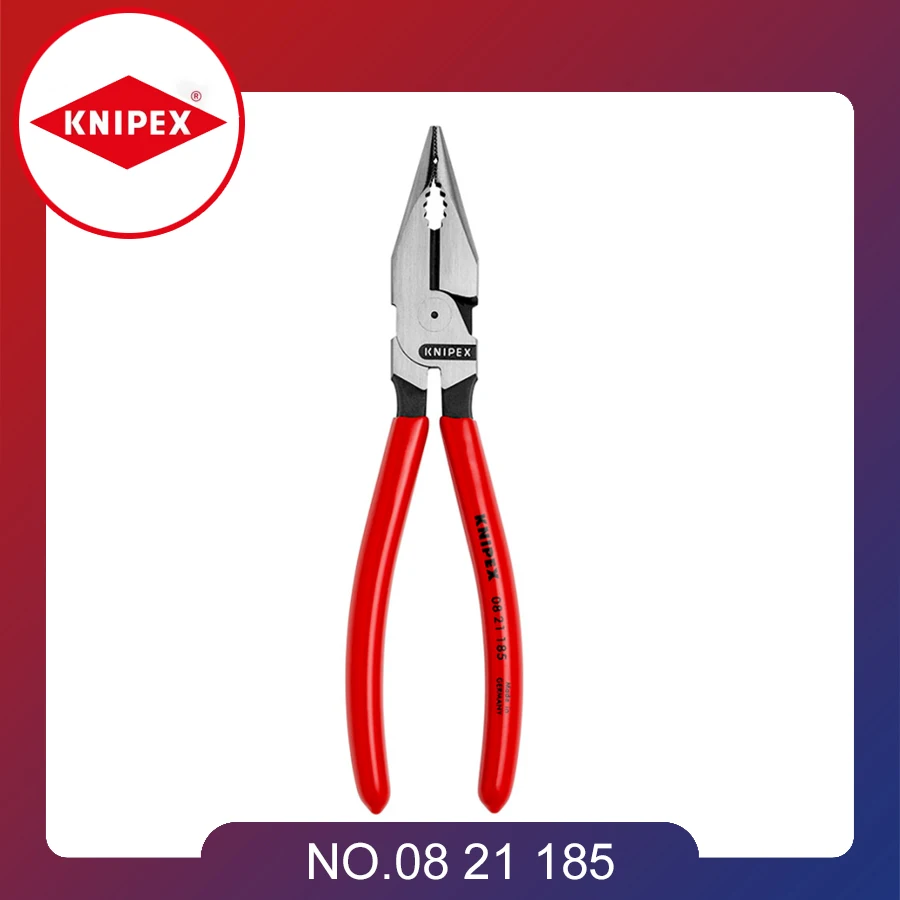 

Genuine Parts KNIPEX Needle-Nose Combination Pliers 7.2 Inch High Leverage Joint Stable Tips Hand Tools Multitool 08 21 185