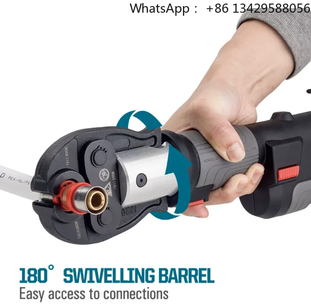 PZ-1930 Mini Battery Pipe Crimping Tool - for Plumbing Systems, Copper Fitings & Multilayer Pex Pipes