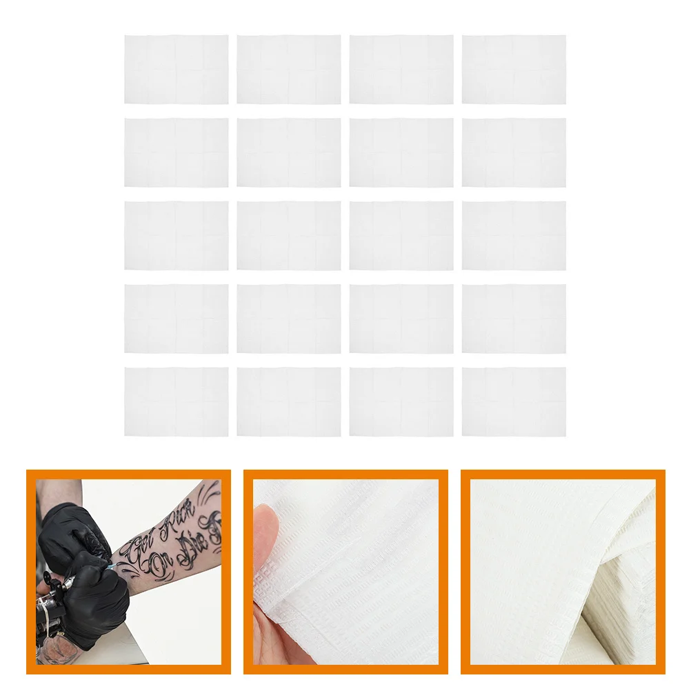 

20pcs Tattoo Cleaning Pads Disposable Table Covers For Ink Dye Practice Nail Art Waterproof Absorbent Sheets Spa Massage Use