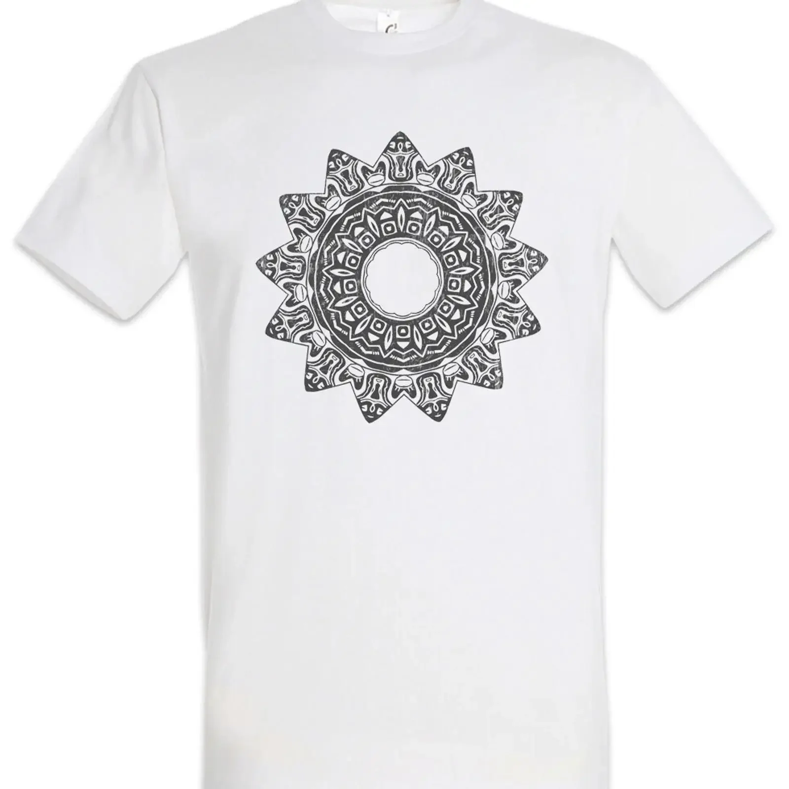 Aztec Star Men's T Shirt Indian American Sign vintage Washed Slightly fashion homme Unisex Casual designer clothes Soft graphic