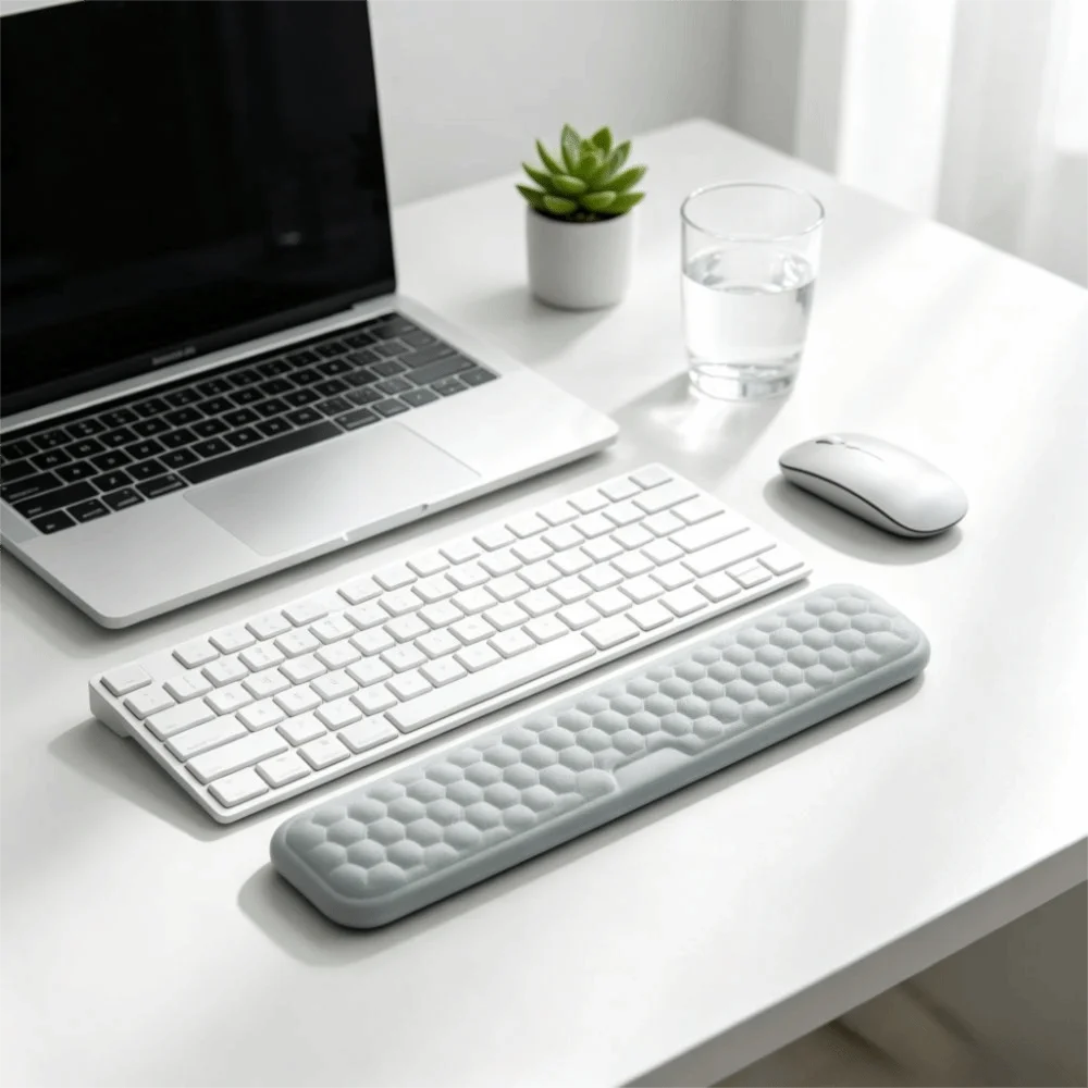 Professional Foam Mouse Pad Ergonomic Design Comfortable Keyboard Wrist Rest Relax Non-Slip Base Wrist Pad Laptop Use