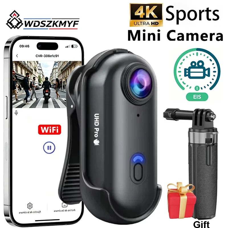 H88Pro H88Pro 4K HD Mini Action Camera EIS WiFi Lightweight POV Body Cam Motorcycle Pet Sport Vlog Video Recorder  Extendable Tripod - Aliexpress Deal