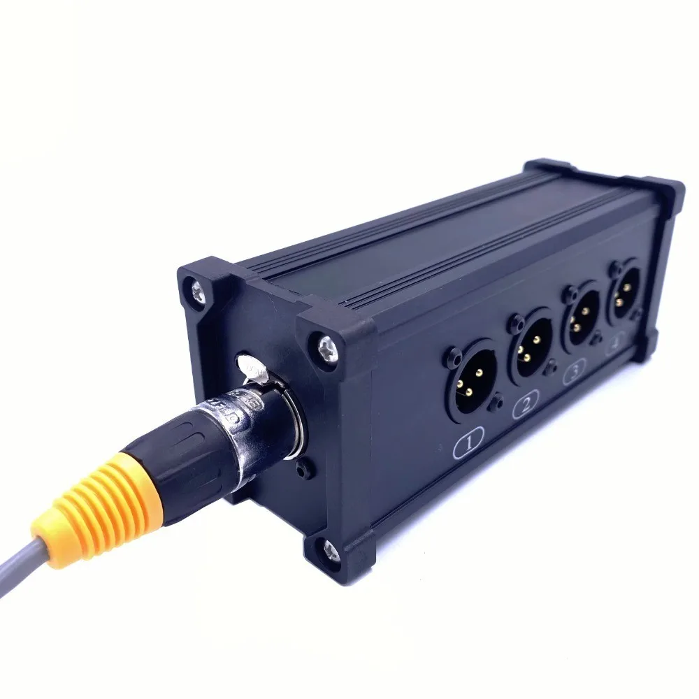 

Высококачественный кабель XLR, 4-канальный гнездовой разъем XLR, сценическая аудиобокс, перемещение