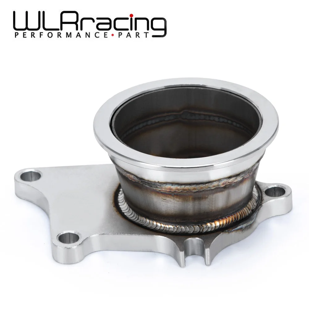 WLR - Stainless Steel Turbo Flange Adapter For T3 T4 T04E GT35 GT3071R Turbo 5 Bolt to 3