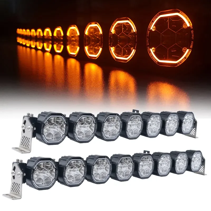 

Ultra Bright LED Light Bar 50 Inch 5000LM With Spot Flood Combo for Jeep Wrangler Ford Bronco Truck ATV UTV Offroad Lighting