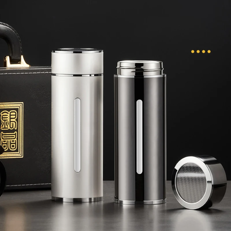 GIANXI High Grade Thermos Gift Set Stainless Steel Liner Silvering Vacuum Flask Business Portable Thermo Bottle With A Gift Box