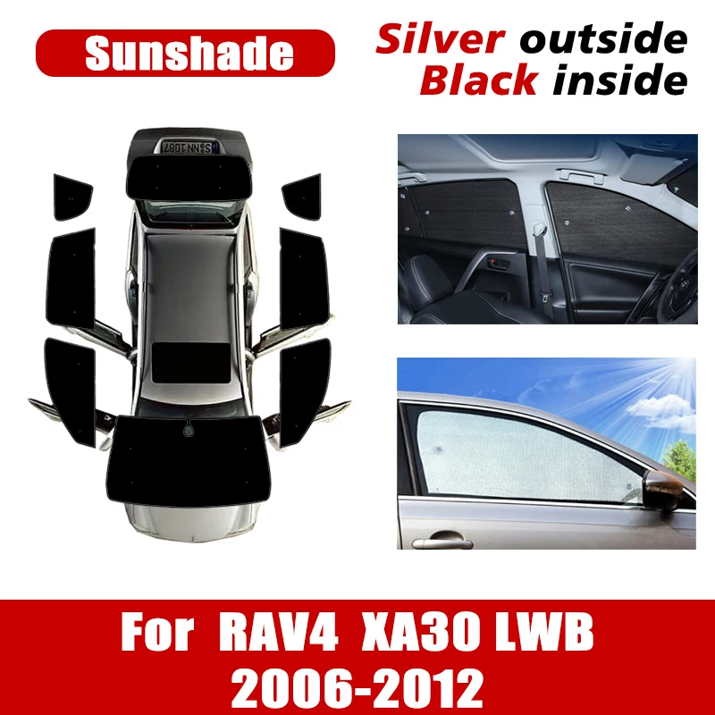 

Car Window Visor For Toyota RAV 4 RAV4 LWB Vanguard XA30 2006~2012 2011 Sun Coverage Windshield Window Sunshade Car Accessories