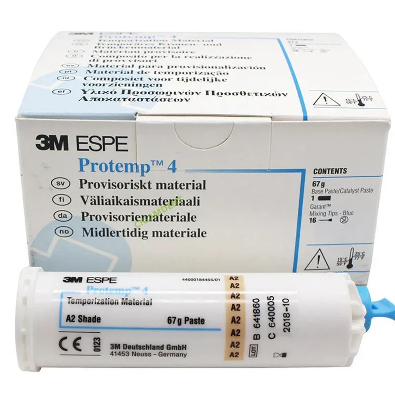 3M Pro Temp 4 치과 임시 크라운 브릿지 재충전 재료 A1 A2 A3 색상 자동혼합