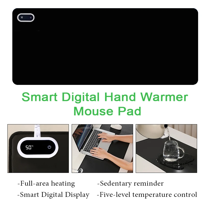 

Умный цифровой дисплей, грелка для рук, коврик для мыши, быстрый нагрев, настольный грелка, электрическое отопление, коврик для мыши, полноценный подогрев