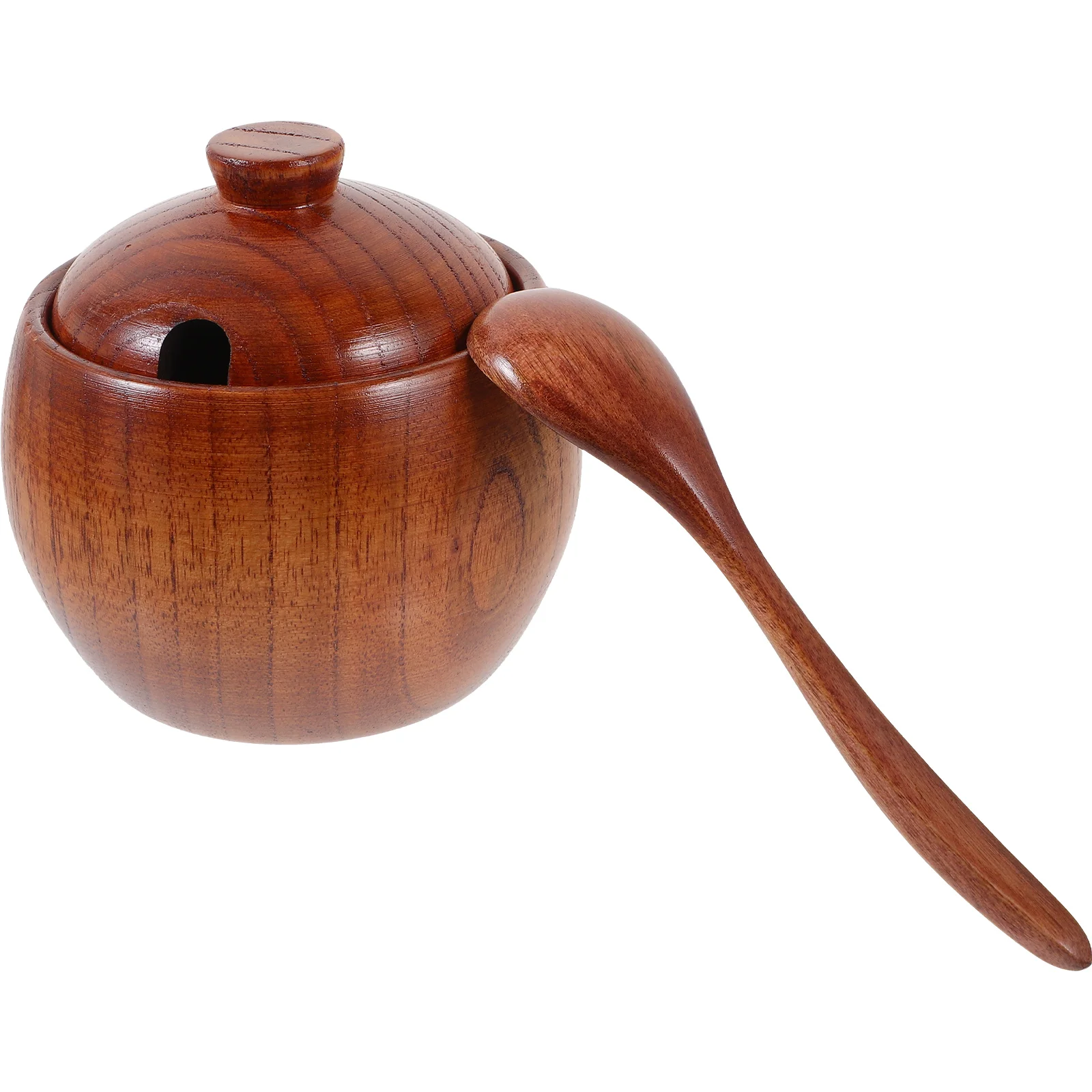 

Salt Shaker Kitchen Spice Jar Utensils with Labels Wooden Pepper Condiment Pots