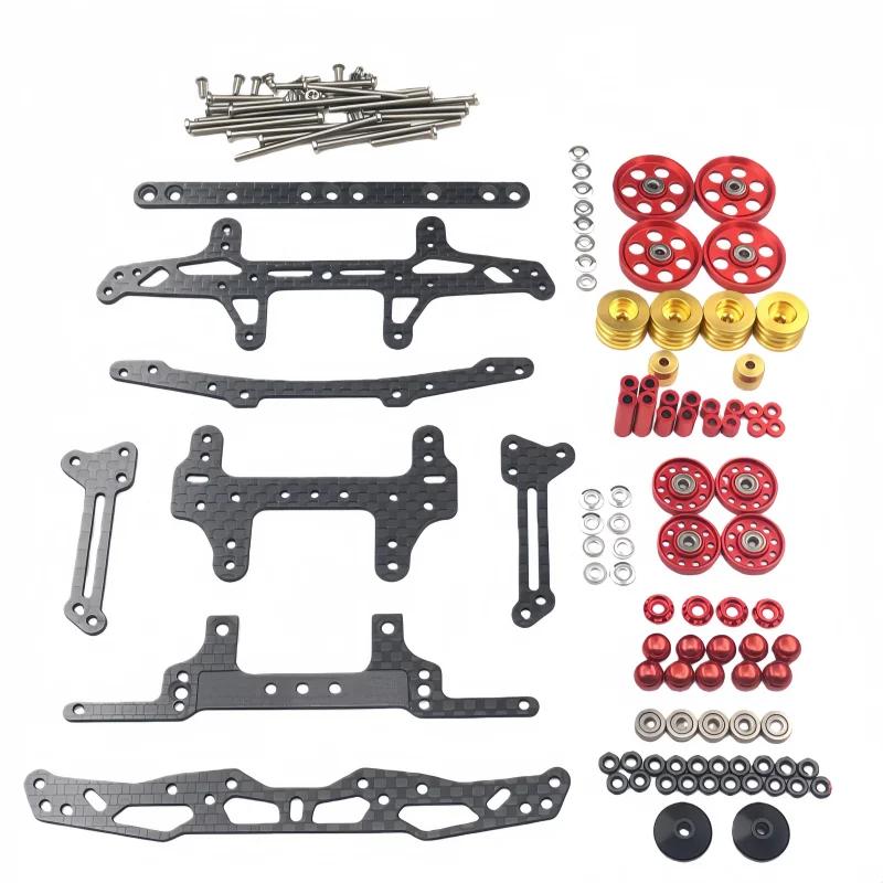 1SET Tamiya Four-Wheel Drive Vehicle VZ Chassis Modification Kit - Advanced Off-Road Lightweight Upgrade Accessories DIY 4WD - view 6