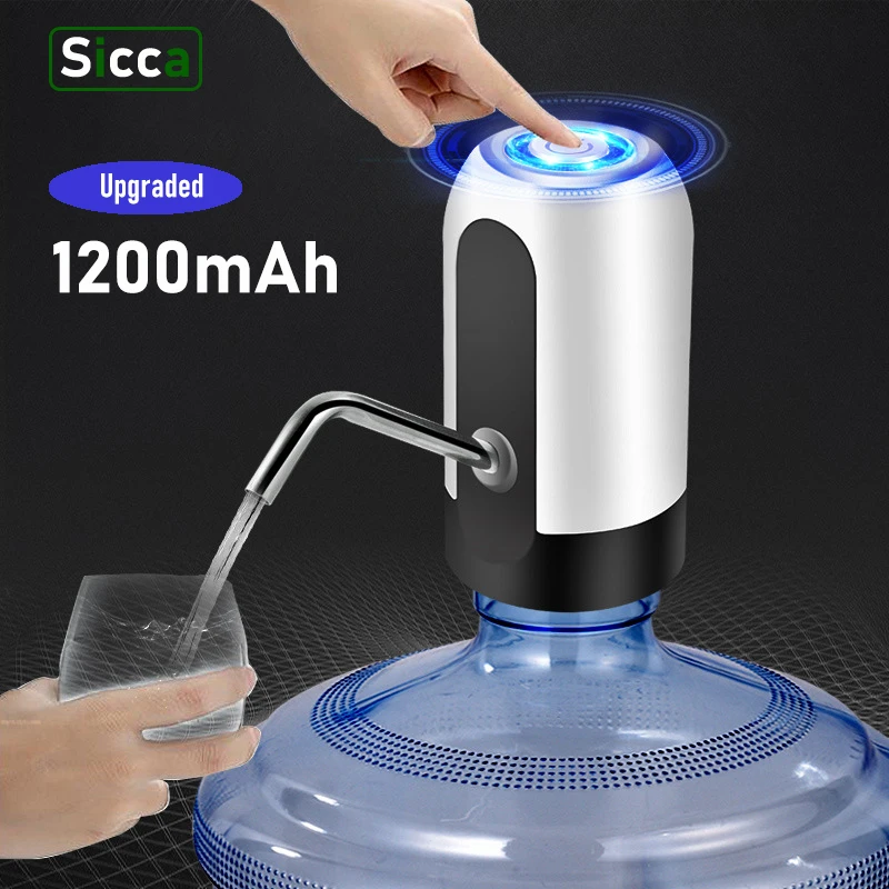 

Universal Mini Water Dispenser Automatic Electric Gallon Pump Cooler Bottle Extractor Distributor 19 Liters for Carboy Garrafon