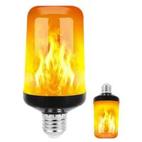 Flickering Light Bulbs Orange Light Bulbs Flickering Flame Light Bulbs 4 Modes Flame Bulb E26/E27/B22 Base Outdoor Light Bulb