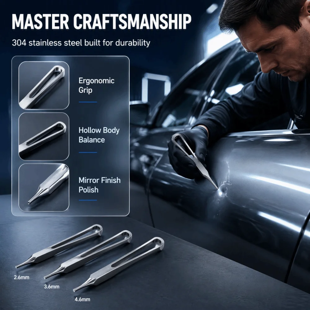 Hollow Design Hollow Design Dent Repair Knock Pen Paintless Leveling Hammer Paintless Dent Removal Tool Auto Body Repair