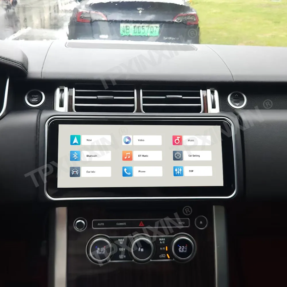 راديو سيارة بشاشة 12.3 بوصة لسيارة رينج روفر سبورت 2013-2017 أندرويد نظام تحديد المواقع والملاحة الوسائط المتعددة وحدة استقبال ستيريو الفيديو الرئيسية #4