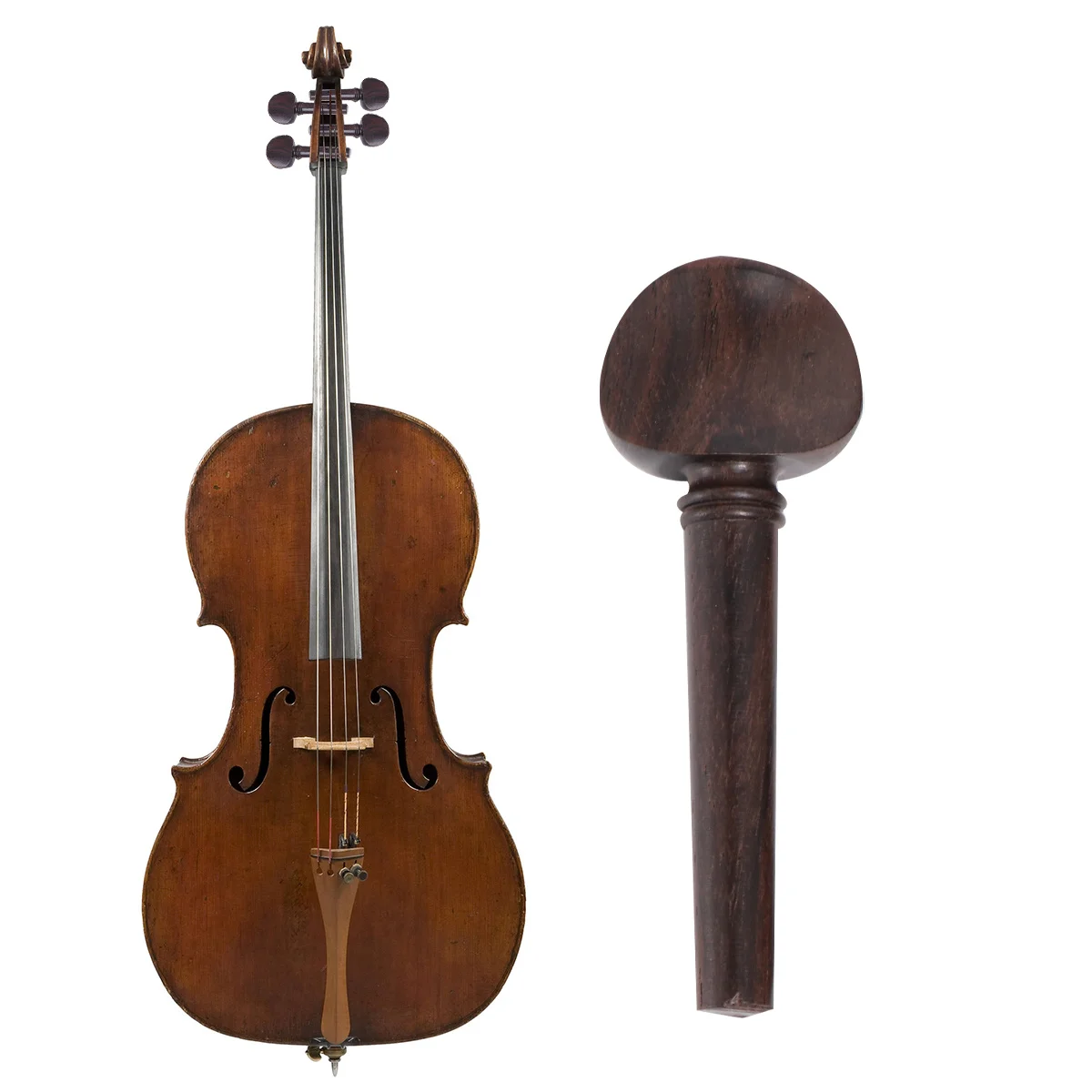 

4Pcs Ebony Wood Tuning Pegs Durable Natural Practical Portable Simple Elegant Decoration for Violin Accessories