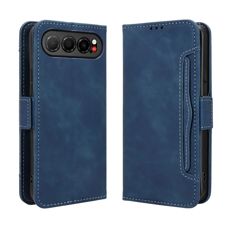 حافظة لهاتف ZTE Nubia Air 5G حافظة جلدية فاخرة قابلة للطي متعددة فتحة للبطاقات لهاتف ZTE Nubia Air 5G