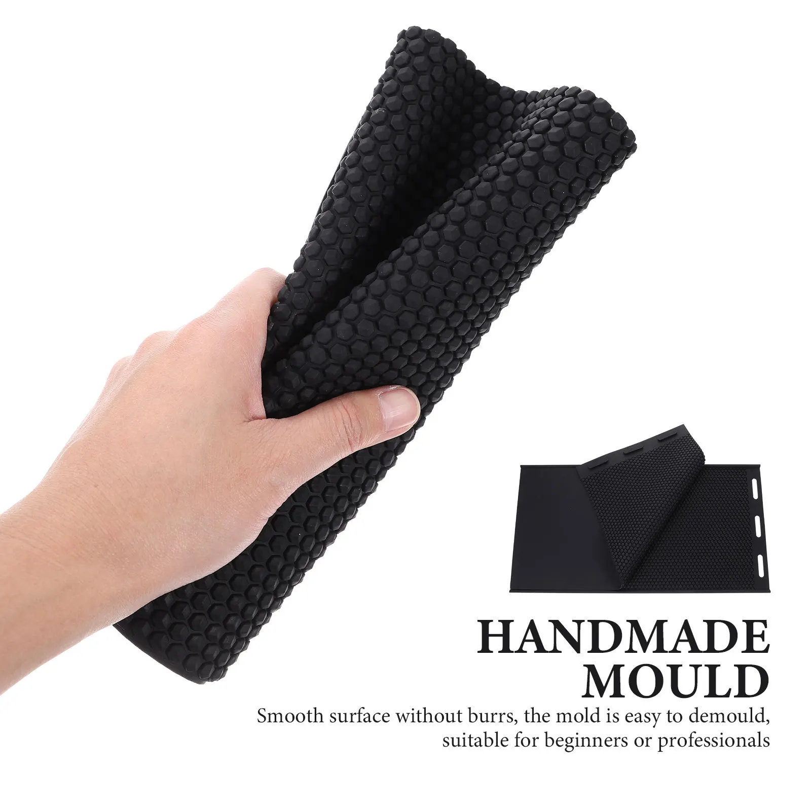 العسل الأساس ورقة قالب سيليكون مرنة شمع العسل الصحافة المزخرف لتقوم بها بنفسك أداة للحرف اليدوية لمستلزمات تربية النحل السلس غير عصا