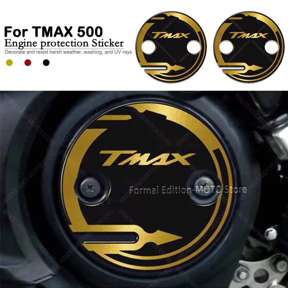 For TMAX 500 530 T-MAX 2001-2016 Motorcycle Accessories 3D Epoxy Waterproof Scratchproof Protective Sticker Engine Sticker