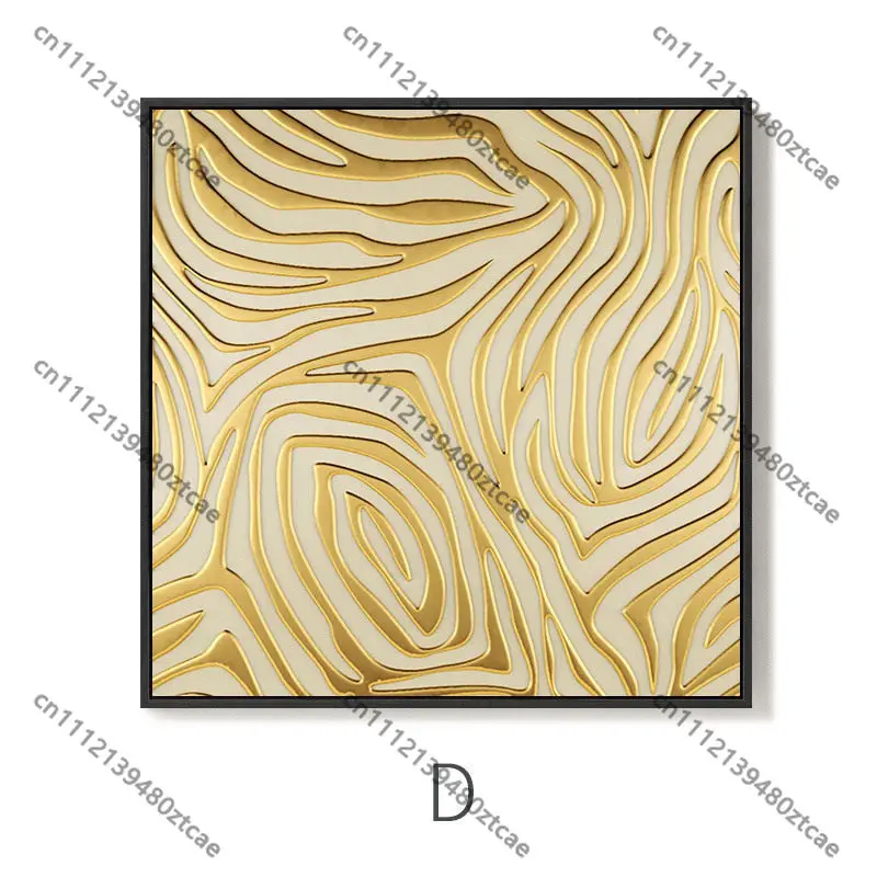 Modern Gold Foil Abstract Wall Art Nordic Style Hanging Painting Hotel Lobby Living Room Home Decor Mural