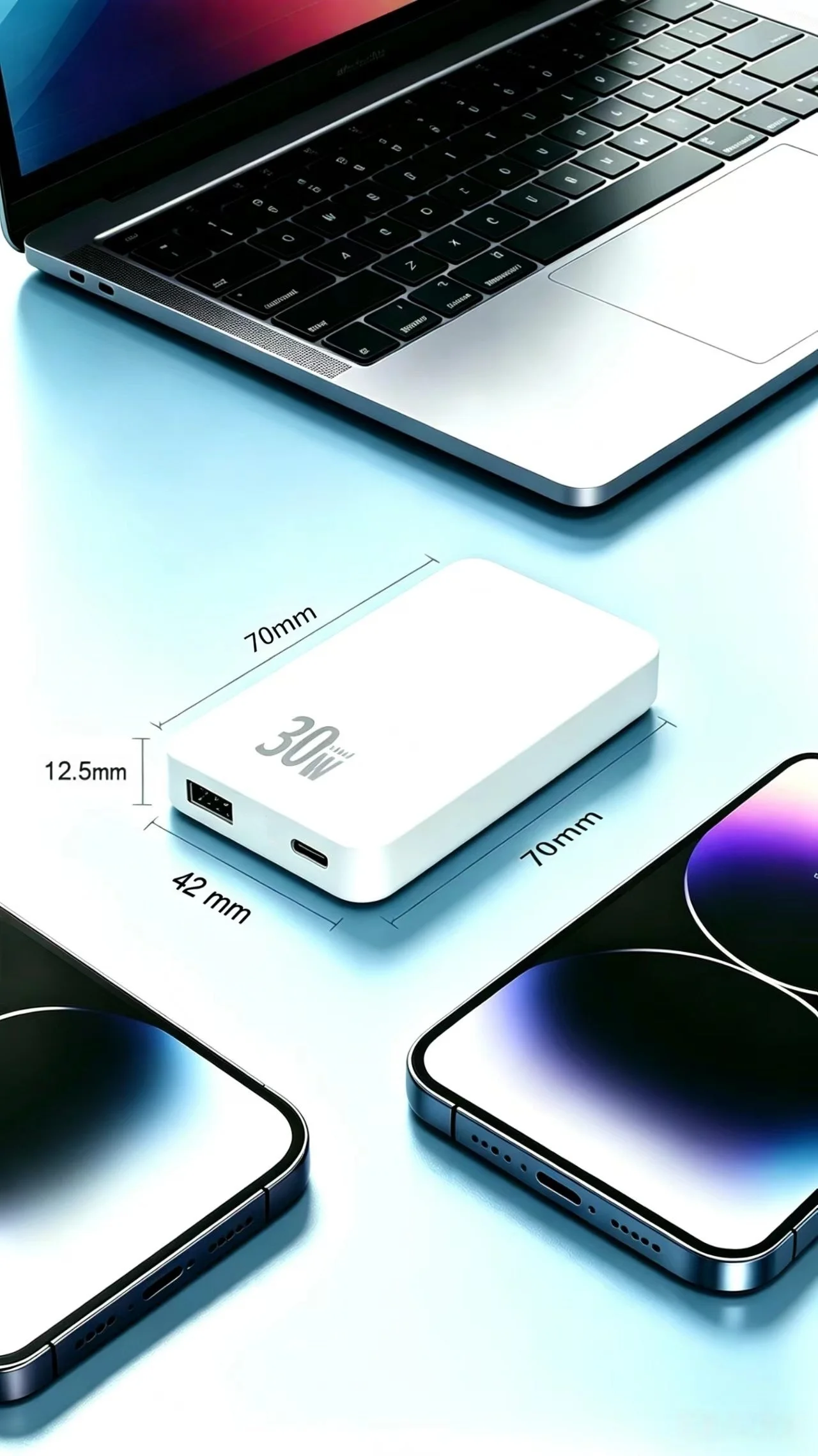 Mini 30W Type C Charger PD QC3.0 Fast Type C Charger For iPhone 16 15 14 13 Pro Samsung S25 Xiaomi iPad Travel Adapter