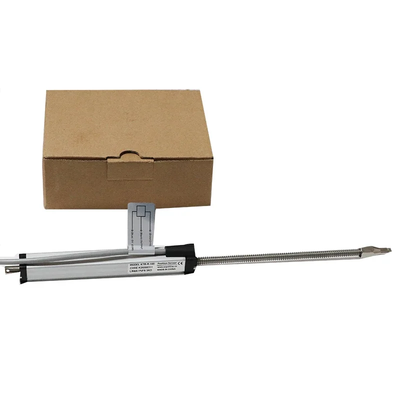 SOP Linear Sensor Spring KTR Linear Displacement Sensor 100mm Linear Scale Sensor with Auto Return for Industrial Automation