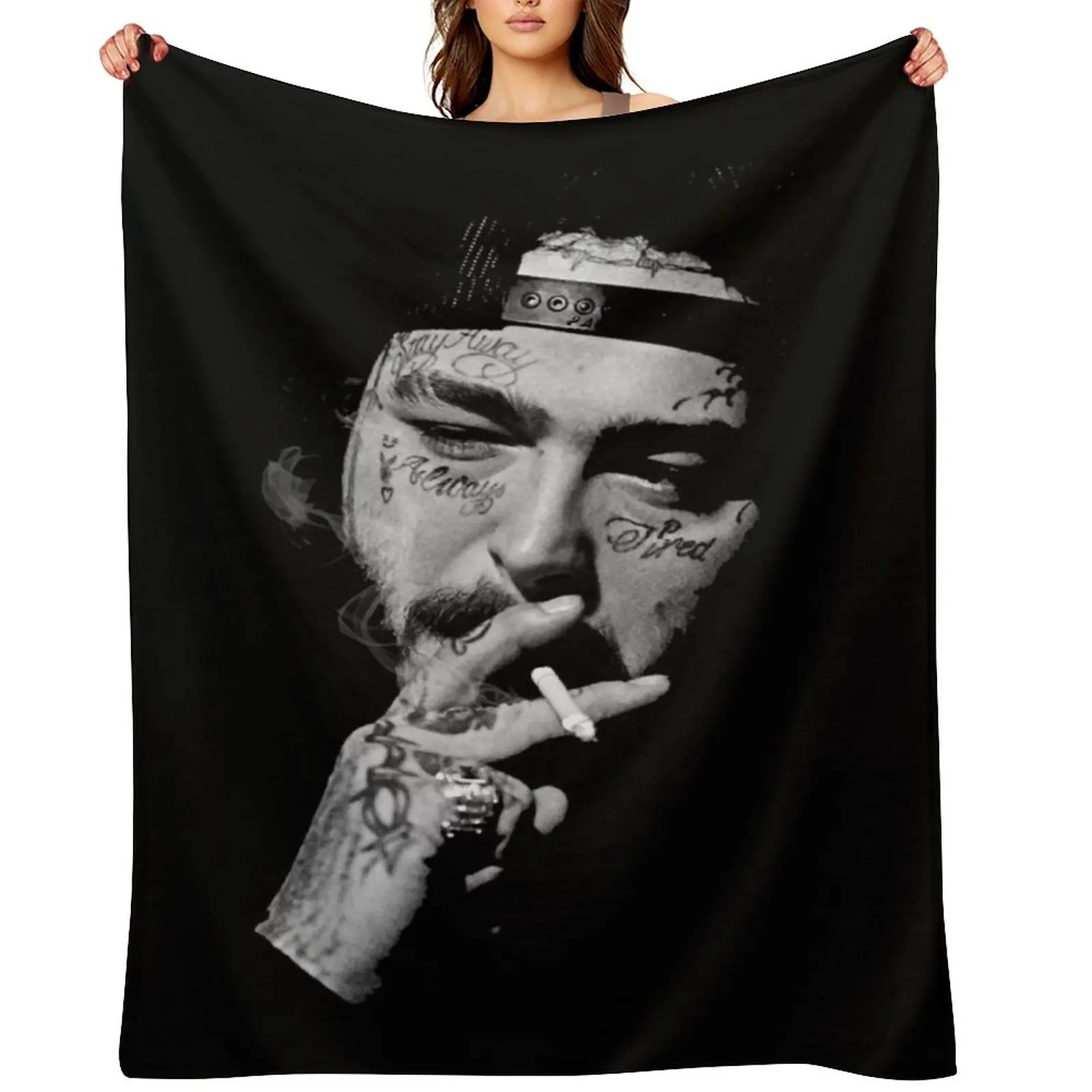 

Posty Malone Universary Throw Blanket Decorative Sofas Sofas Luxury Throw Picnic Blankets