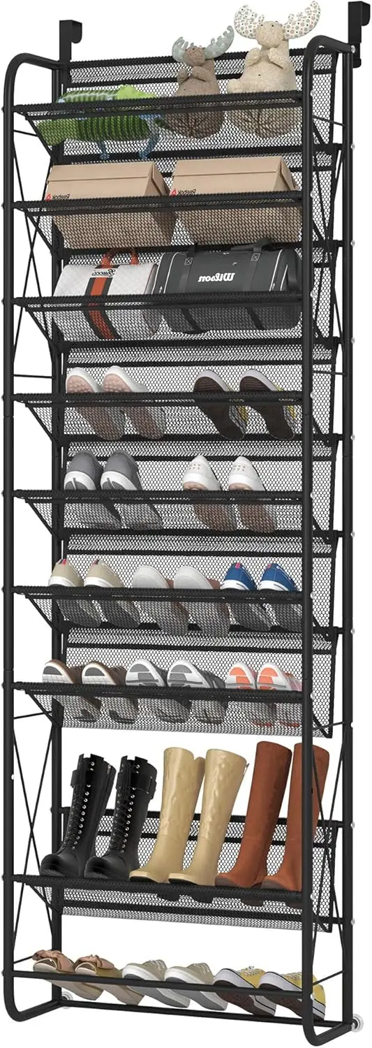 

10 Tier Shoe Rack Hanging Shoe Storage the Door Shoe Rack for Closet Pantry Over The Door Shoe