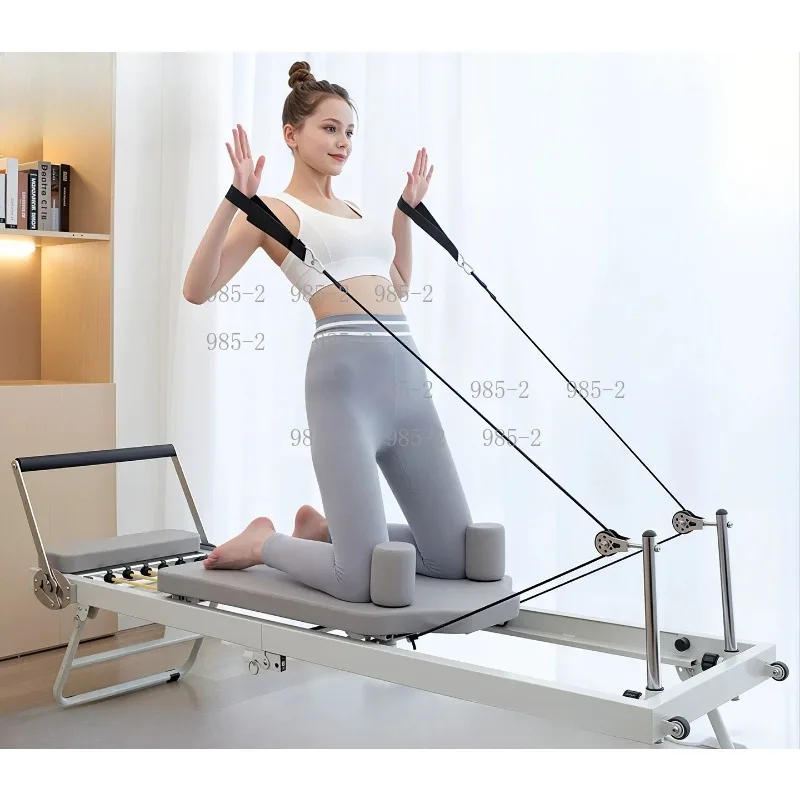 Foldable Pilates Core Bed, Indoor Outdoor Exercise Yoga Reformer