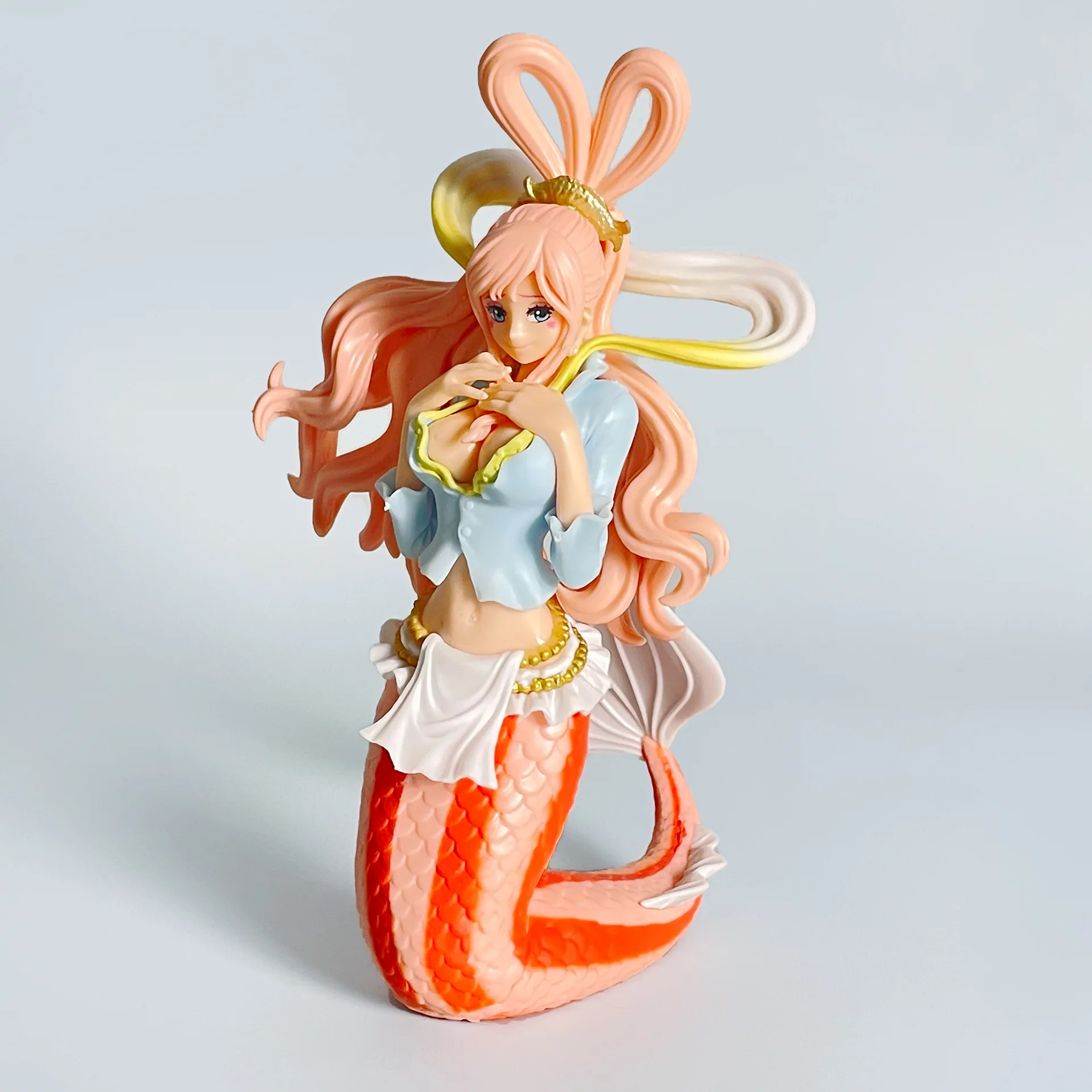 Figura de traje de baño de verano de una pieza, princesa sirena de anime, estrella blanca, modelo de anime "One Piece", artículo decorativo, regalo para ella