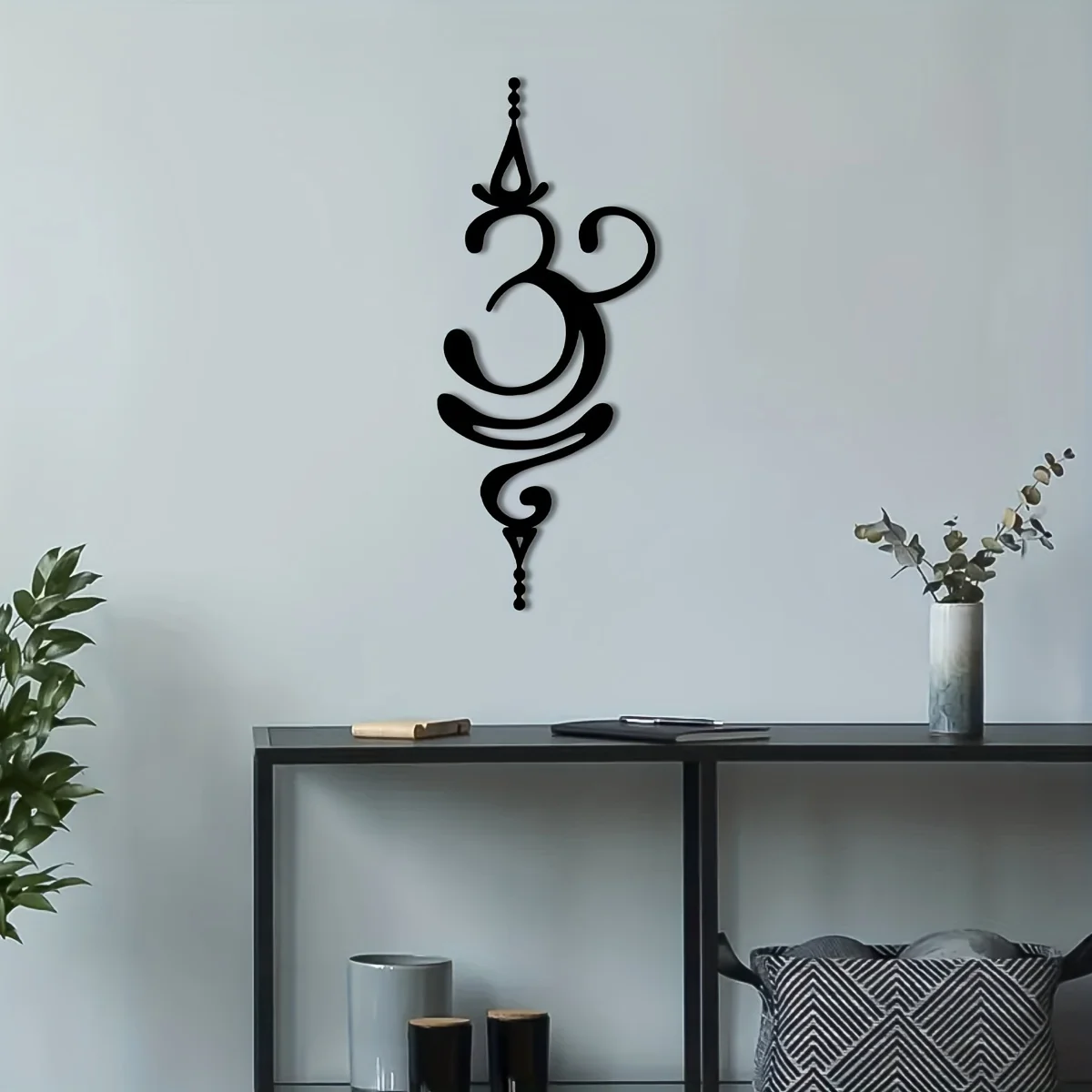 Sanskrit Breathing Metal Wall Art - Yoga & Meditation Home Decor, Meaningful Gift Ideas, Zen Inspired Hanging Decor