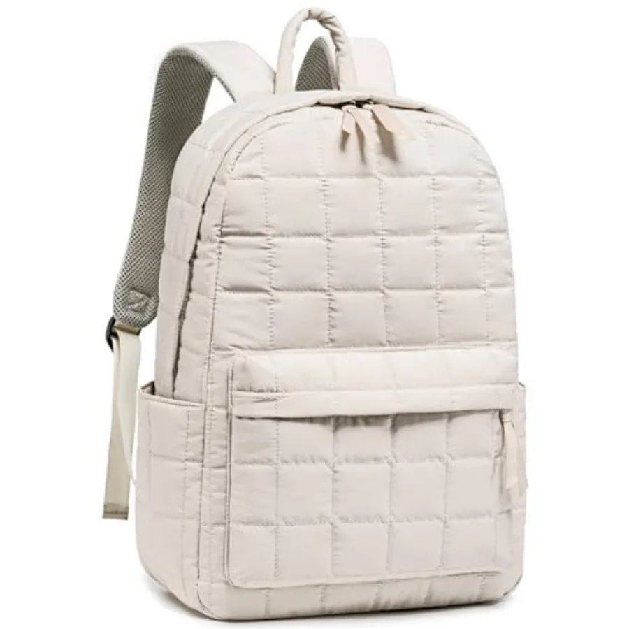 

Рюкзак для путешествий для женщин, рабочий рюкзак, стеганый рюкзак для колледжа и школы, подходит для ноутбука 15,6 дюймов