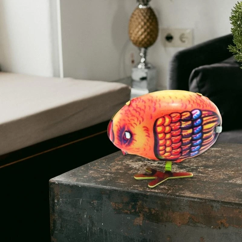 Y4QA Nostalgic Wind Picking Chicken Toy for Bar Desktop Accessories Prank Vintage Photo Props