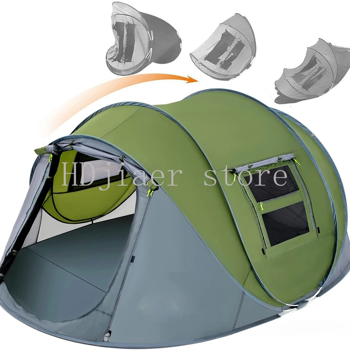 

Camping automatic boat type tent tunnel camping quick opening 5-8 person tent rainproof boat tent tourist shade