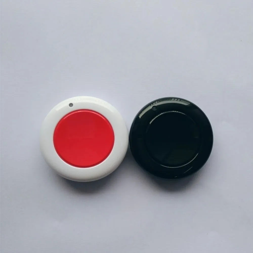 433MHz Wireless RF Remote Control Free to Stick Round Single Button Remote Control SOS No Drill Car Gate Remote Control