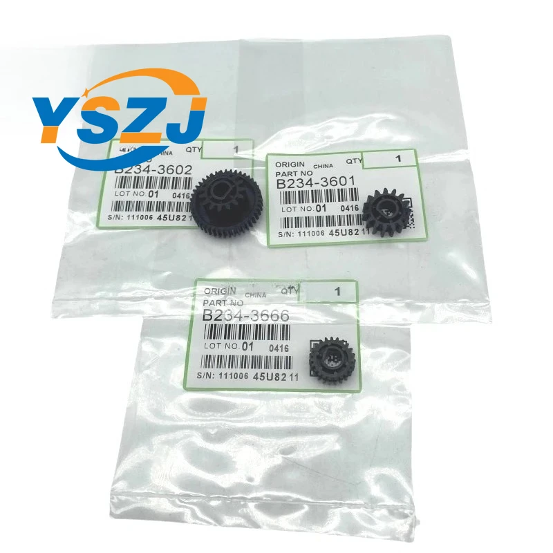 10sets high quality factory B234-3601/3602/3666 drum rack waste powder gear for Ricoh 1350 1107 906 907 1356 1357 1100 1106