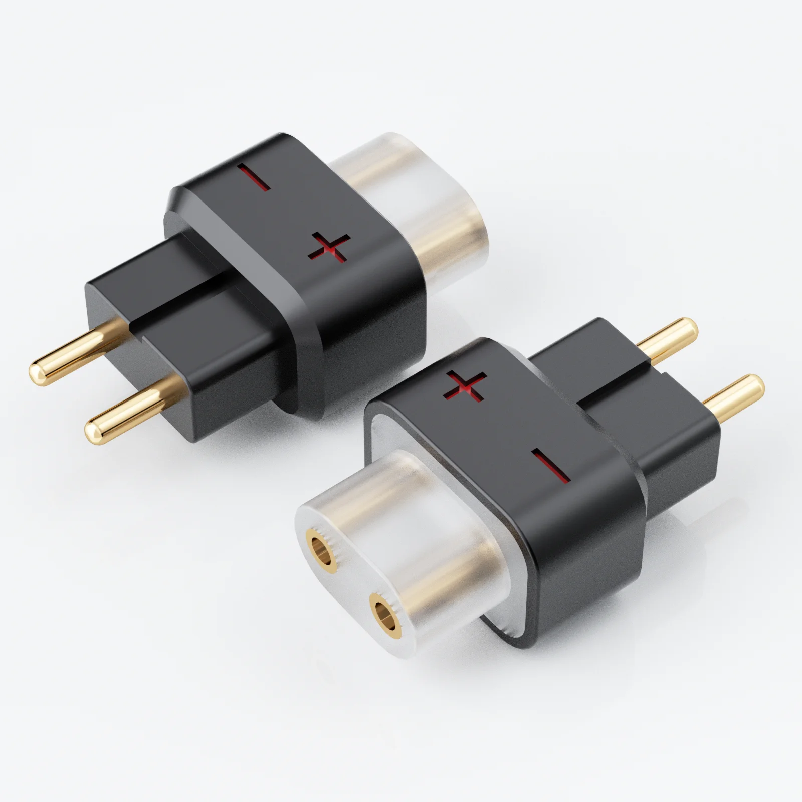 2pcs 0.78 2PIN Earbuds to QDC 2PIN Cable Double Needle Socket UE QDC Custom Diy Earphone Repair Flat SHUOER CONDUCTOR/SINGER/SOL