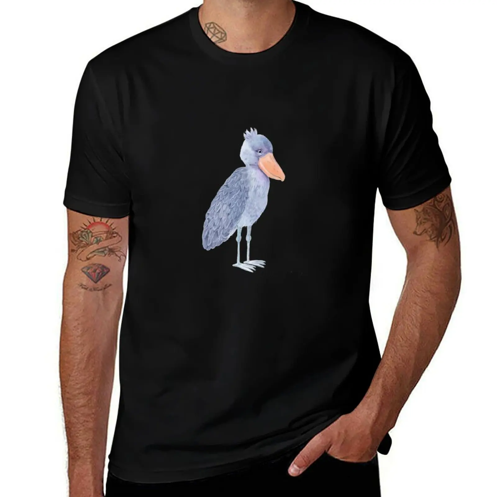 

Shoebill Stork T-Shirt man t shirt cotton t shirt custom print printed t shirts for man T-Shirt