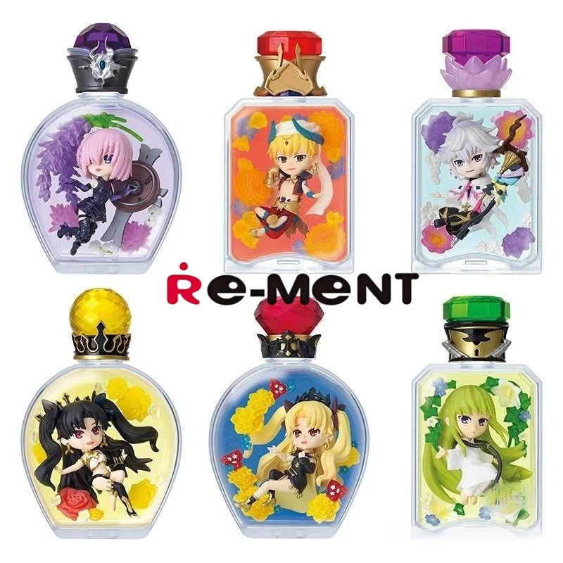 

Re-ment Fate Grand Order FGO Mini Figure Herbarium Float Vase Absolute Demonic Front Babylonia Anime Micro Collectible Figurine