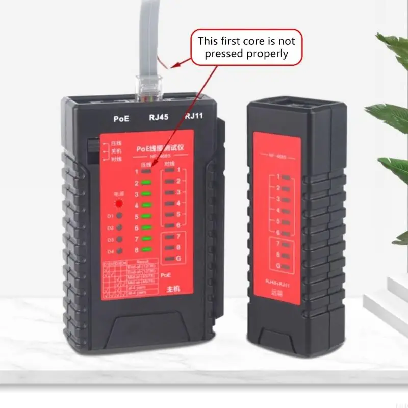2025 Новый небольшой кабельный тестер LAN Интернет -инструмент Easy в использовании для RJ11 RJ12 RJ45 Cat5 Cat6