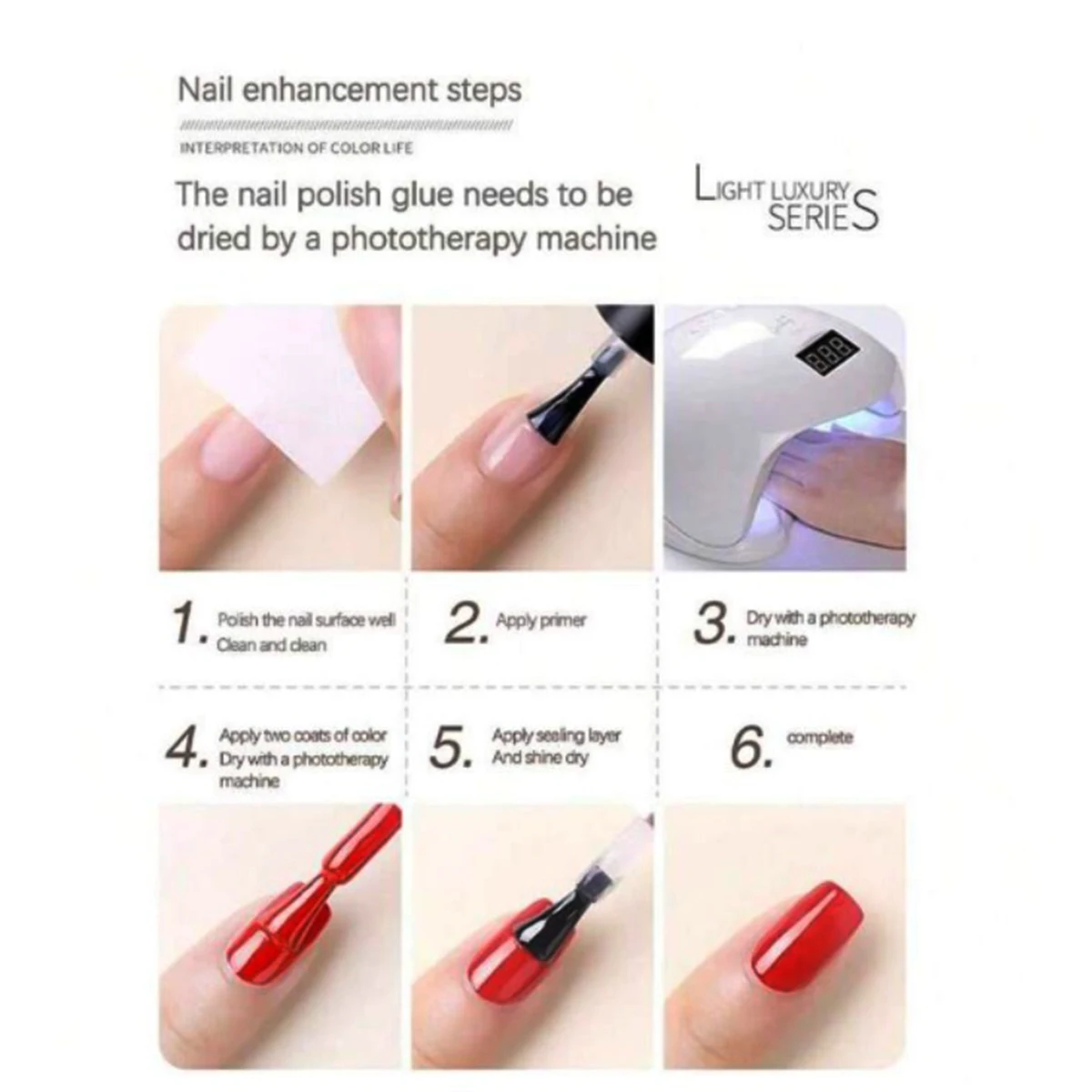 1pc Glass cat eye nail polish adhesive semi transparent flashing combined with UV&LED nail art creation DIY decorative tool